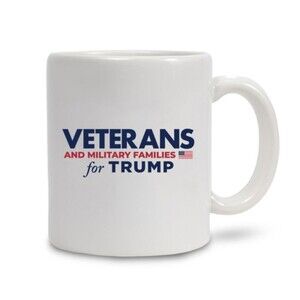 Veterans For Trump Make America Great Again  2024 Election Coffee Mug 11oz